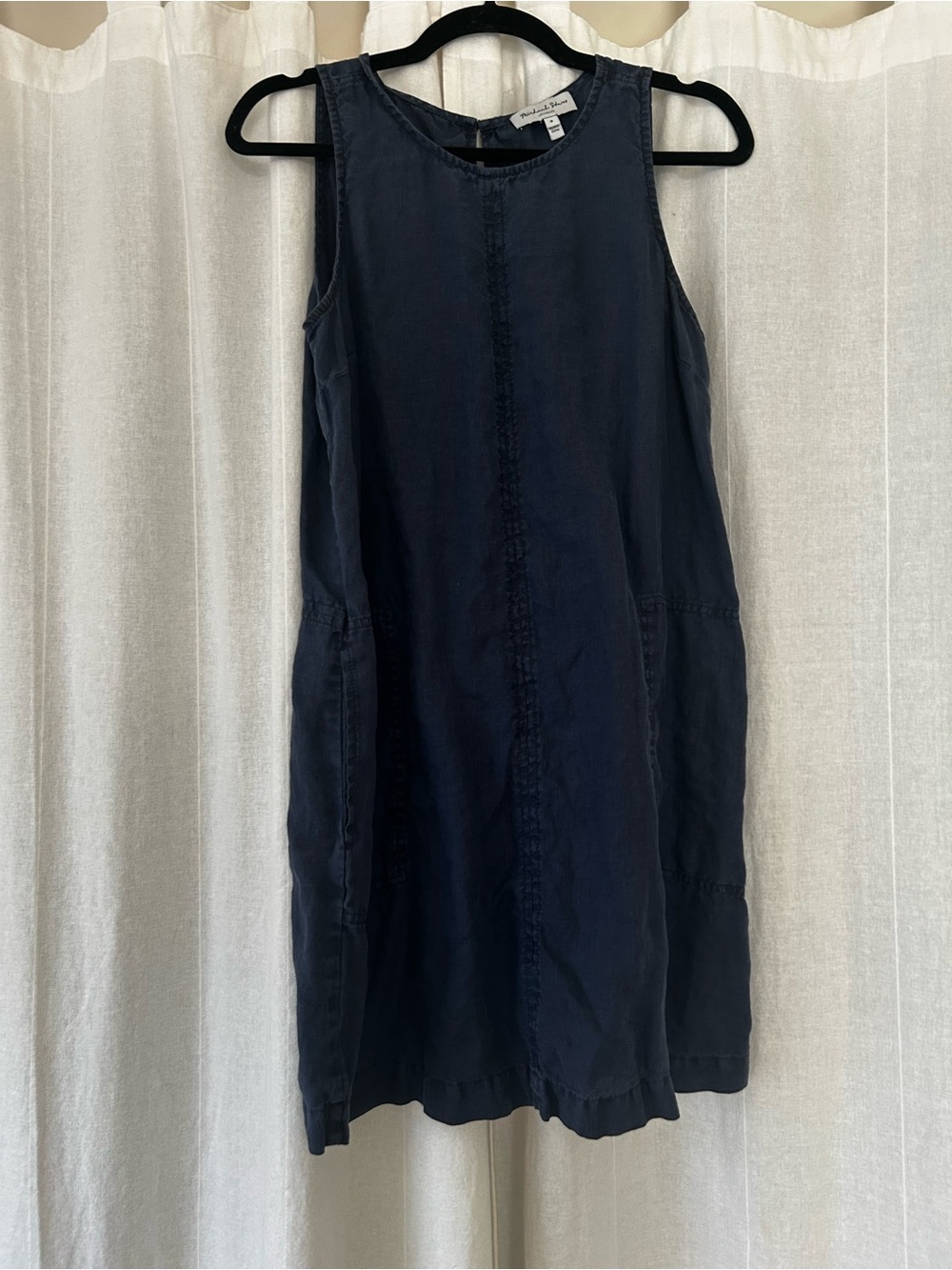 Michael Stars Navy Sleeveless Shift Top